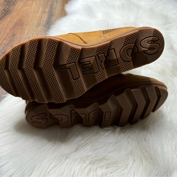 Sorel Joan of Arctic Wedge II Chelsea Boot Bootie Camel Brown - Picture 6 of 10